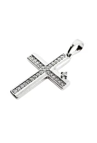Zawieszka Krzy�yk Posrebrzany 26x18mm