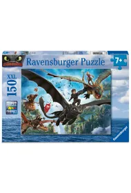 Puzzle dla dzieci 150 el. XXL Jak wytresowa smoka Ravensburger