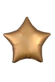 Amscan Balon foliowy Lustre satynowy z�oty gwiazda luzem