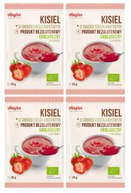 Amylon Kisiel truskawkowy bezglutenowy Zestaw 4 x 30 g Bio