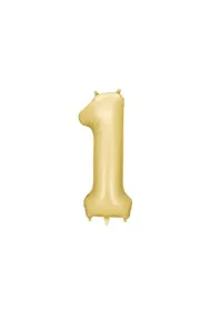 PartyDeco Balon foliowy cyfra 1 z�oty 86cm