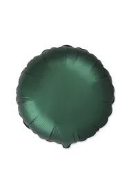 Balon foliowy Okr�g�y satynowy dark green 45cm