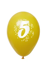 Arpex Balon dekoracyjny z nadrukiem cyferki 5 K7929