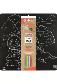 Strigo Funny Mat Black - Biegun + kreda 40x40 cm