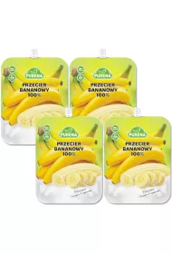 Purena Przecier bananowy 100% Zestaw 4 x 350 g