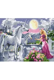 Twoje Hobby Plakaty Malowanie po numerach - Jednoro�ec 40 x 50 cm
