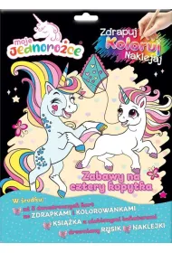 Zabawy na cztery kopytka. Moje Jednoro�ce. Zdrapuj, koloruj, naklejaj
