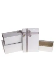Rozette Zestaw pude�ek (S: 24*17*6.5 M: 26*19*8 L: 29*21*9 cm) 3 szt.