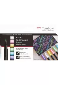 Tombow Flamastry p�dzelkowe Fudenosuke pastelowe 6 szt.