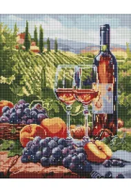 Ideyka Diamentowa mozaika - Owocowe wino 40x50cm