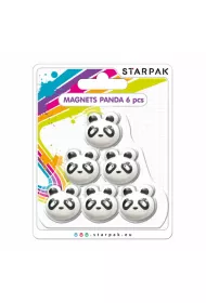 Starpak Magnesy Panda 6 szt.