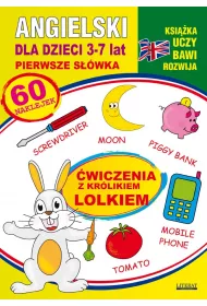 Angielski dla dzieci 3-7 lat. �wiczenia z kr�likiem Lolkiem