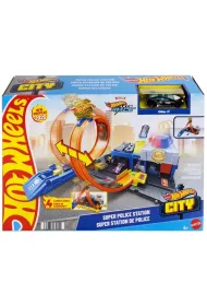 Hot Wheels. City Posterunek policji Super P�tla Mattel