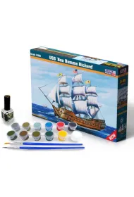 Model statku do sklejania USS `Bon Homme Richard` 1:500 (farby + klej) Olymp Aircraft