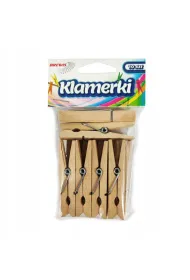 Brewis Klamerki ozdobne 6 cm naturalne SPN60 10 szt.
