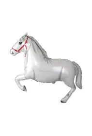 Godan Balon foliowy Ko� w galopie bia�y 61cm