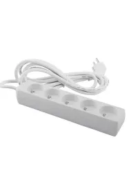 Przed�u�acz 5-gniazdowy z uziemieniem 3m+Z (3x1.5mm2) EcoLight M20555 bia�y