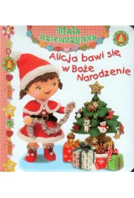 Ma�a dziewczynka. Alicja bawi si� w Bo�e Narodzenie
