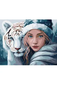 Ideyka Malowanie po numerach - Zimowe ciep�o 40x50cm