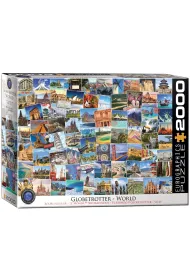 Puzzle 2000 el. Globetroter, �wiat Eurographics