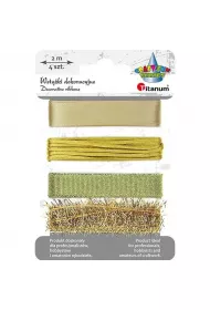 Titanum Wst��ki tekstylne z�ote 4 x 2m