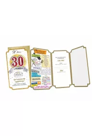 Kukartka Karnet Urodziny 30