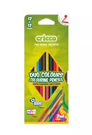 Cricco Kredki dwustronne 24 kolorw 12 szt.