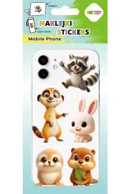 Happy Color Naklejki MOBILE PHONE - Cute Animals, 90x205 mm