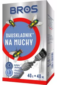 Bros Preparat na muchy - dwuskadnik: proszek + rozcieczalnik 40 g + 40 ml