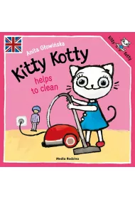 Kitty Kotty helps to clean