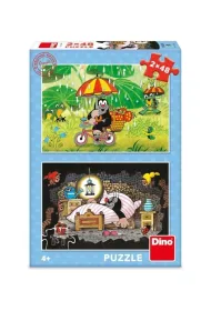 Puzzle 2w1 (2x48 el.) Krecik, Dzie� Krecika Dino Toys