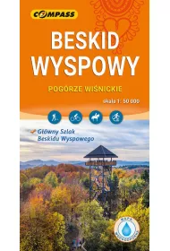 Beskid Wyspowy Pog�rze Wi�nickie mapa laminowana skala 1 : 50 000