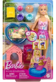 Barbie. Puppy Pool Party z akcesoriami zmiana kolor Mattel