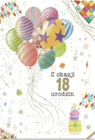 Trend Kartka okoliczno�ciowa Urodziny 18