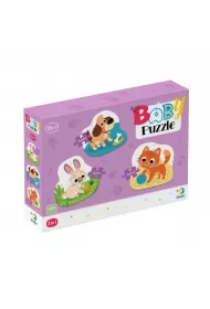 Puzzle 3w1 Zwierzaki Maksik