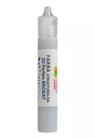 Happy Color Farba strukturalna 3D- Perlen 32 ml, brokat srebrny