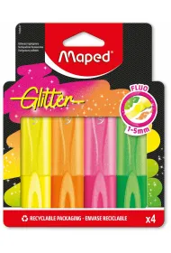 Maped Zakre�lacz Glitter Fluo brokatowy 4 kolory