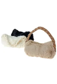 Adar Torebka pluszowa na rami� 30x18x8cm MIX