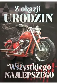 Yeku Karnet Urodziny m�skie motocykl