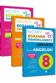 Pakiet Nowy Egzamin �smoklasisty. Arkusze: J�zyk polski, Matematyka, J�zyk angielski