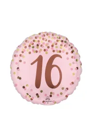 Anagram Balon foliowy Pretty pink 16th Birthday 46cm