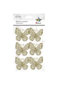Titanum Motyle jutowe z koronk� 4,8 x 4,5 cm