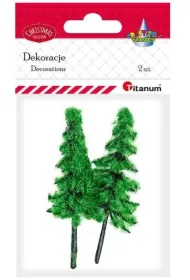 Titanum Drzewka plastikowe choinki 2 szt.