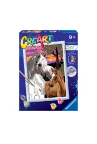 Malowanie po numerach CreArt - Konie Ravensburger