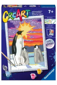 Malowanie po numerach CreArt - Pingwiny Ravensburger