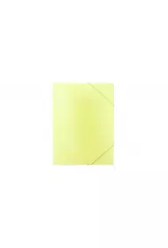 Biurfol Teczka A4 z gumk� PP pastel ��ty