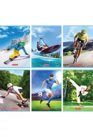 Herlitz Zeszyt A5 Sport dwie linie 16 kartek 10 szt.