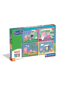 Puzzle 4w1 Peppa Pig CLEMENTONI 21751