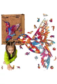 Puzzle drewniane eko 120 el. Delikatny koliber A3 Maksik