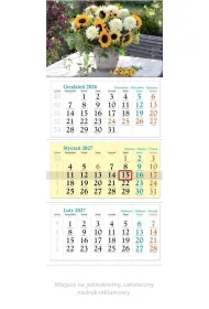 Lucrum Kalendarz 2027 tr�jdzielny Bukiet